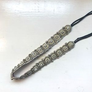 ANTHROPOLOGIE Deepa Gurnani White Crystal Headband